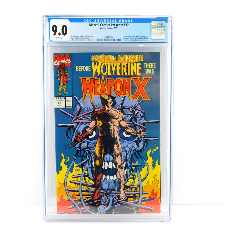 MARVEL COMICS PRESENTS #72 Weapon X WOLVERINE CGC 9.0